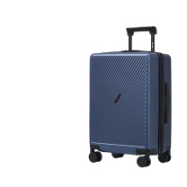 爱华仕 OIWAS 磨砂斜杠行李箱 OCX6708 20英寸 (蓝色) 大容量旅行登机箱男女密码拉杆箱