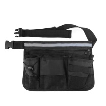 安赛瑞 工具腰包 711052 带反光条 34*23cm (黑色)