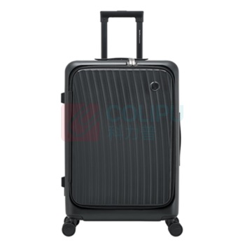 爱华仕 OIWAS 一帆风顺行李箱24英寸侧开盖拉杆箱多功能旅行箱 OCX6641 (银色、黑色 随机发)