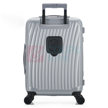 爱华仕 OIWAS PC前开盖 带USB可充电 万向刹车轮拉杆箱 OCX6641-20 20英寸 (银色)