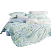 罗莱 LUOLAI 全棉四件套 花晨月夕 被套:200*230cm*1 枕套:48*74cm*2 床单:230*240cm*1