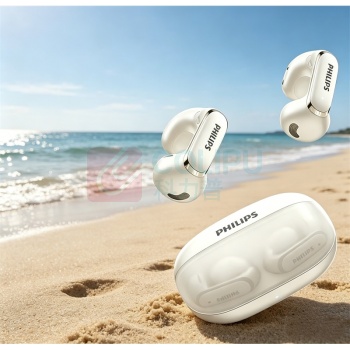 飞利浦 PHILIPS 蓝牙耳机 TAT4459 蓝牙5.4 (白色)