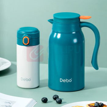 德铂 Debo Debo奥克登真空杯壶套装 DEP-DZ667 (蓝白色)
