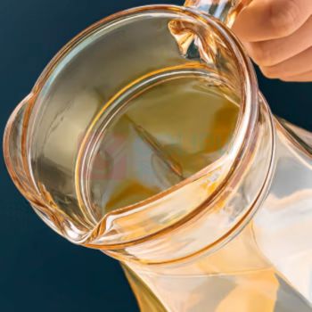 乐唯诗 玻璃冷水壶 杯子 凉水壶 玻璃家用大容量水瓶 凉白开水杯茶壶套装 冷水壶套装 【1壶4杯】