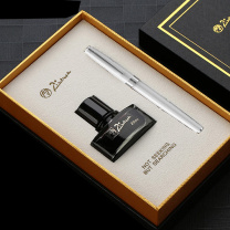 毕加索 PICASSO 银夹财务笔20ML小墨水礼盒 T717 (瓷白)