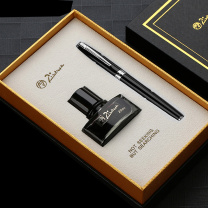 毕加索 PICASSO 银夹铱金笔20ML小墨水礼盒 T717 (亮黑)
