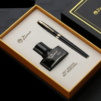 毕加索 PICASSO 金夹财务笔20ML小墨水礼盒 T717 (亮黑)