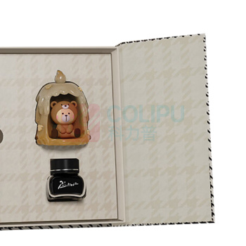毕加索 PICASSO 千鸟格泰迪铱金笔SEF尖套装 PS-921 (英伦白)
