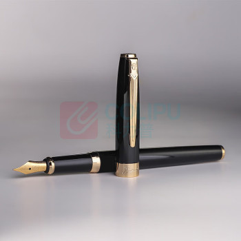 毕加索 PICASSO 钢笔礼盒墨水套装 T717 (亮黑金夹)
