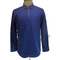 鸿仟 常服高级藏青色长袖T恤衫 160/XS-195/4XL 男女同款(随机发货)