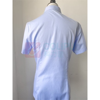 艾菲格 短袖衬衣(男女款式) AFG002 175 (蓝色) 100%全棉成衣免