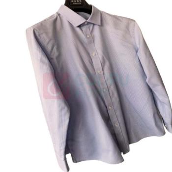 御前锦衣卫 常服条纹长袖衬衣 JYW2 均码 (浅蓝色)
