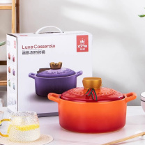 彩冠 彩冠家居系列奢厨汤锅 JHT3725 2200ML  颜色：橙、绿、紫、粉、蓝、红，混色发货
