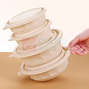 Edo 一次性玉米淀粉餐盒 30套/条 20条/箱 600ml 148*64mm