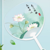 名汇 定制图案加厚团扇 24cm*33cm 1000把起订