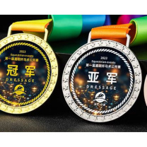 国产 奖牌定制圆型 7*7cm 定制logo+标语