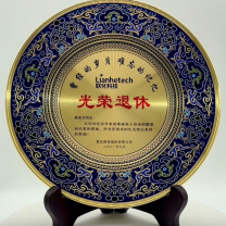 岚枫 定制光荣退休摆件 24cm