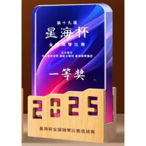 京 奖杯 12x18.5x3cm 人造水晶