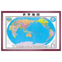 国产 木框世界地图 定制