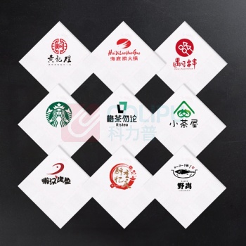 梦捷达 餐巾纸 定制可印LOGO 单张尺寸230*230mm 100张/包 48包 单色印刷 双层