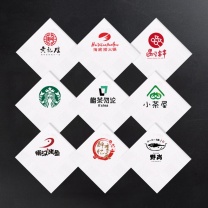 梦捷达 餐巾纸 定制可印LOGO 单张尺寸230*230mm 100张/包 48包 单色印刷 双层