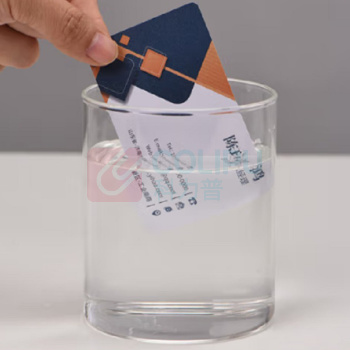 益好 名片制作双面卡片印刷免费设计pvc铜版纸特种纸烫金定做广告宣传 包设计半透明200张 