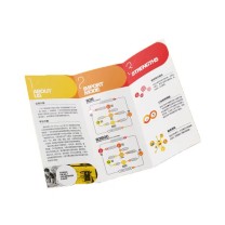 也特 折页设计宣传图册 300克 铜版