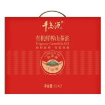 千岛源 有机鲜榨山茶油礼盒 1L*2