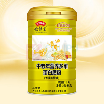 敬修堂 中老年营养多维蛋白质粉 2000g 1000g/罐*2