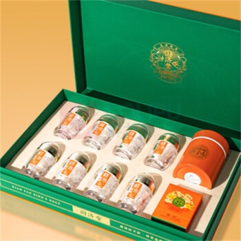 国济堂 橙意满满溯源即冲燕窝 (1g*8) 1g*8罐/盒+焖泡杯x1个、燕窝伴侣x1盒(内含8包糖)8克18个月存放于阴凉干燥处,避免阳光直射