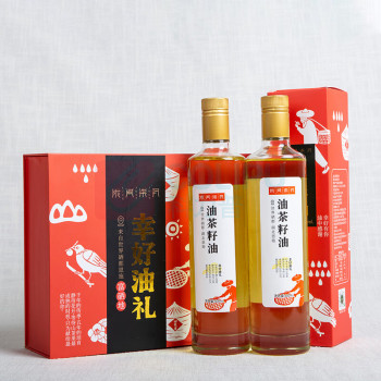 陇间柒月 油茶籽油双支礼盒装 GB/T 11765 500ml*2瓶