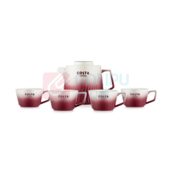 COSTA 陶瓷花茶套装 壶1L*1 , 杯180ml*4 