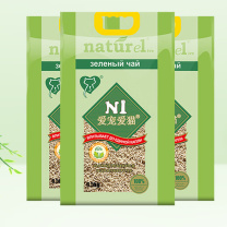 N1爱宠爱猫 玉米豆腐猫砂 6.5kg 3包/箱 升级2.0颗粒