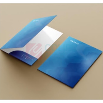 国产 国泰海通LOGOlogo文件封套A4 310x220x5mm (起订量1000,00g铜版纸,单面四色印刷,覆哑膜,舌头80mm)