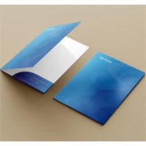 国产 国泰海通LOGOlogo文件封套A4 310x220x5mm (起订量1000,00g铜版纸,单面四色印刷,覆哑膜,舌头80mm)
