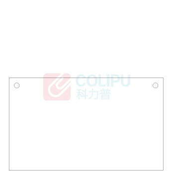 科力普 COLIPU 定制透明亚克力桌牌 150*90mm 厚3mm+3mm 底座10mm 50个起