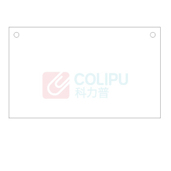 科力普 COLIPU 定制透明亚克力桌牌 150*90mm 厚3mm+3mm 底座10mm 50个起