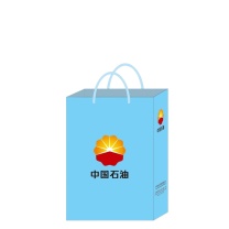 科力普 COLIPU 中国石油定制手提袋 340*240mm 牛皮纸 50个/包 (蓝) 80-100g