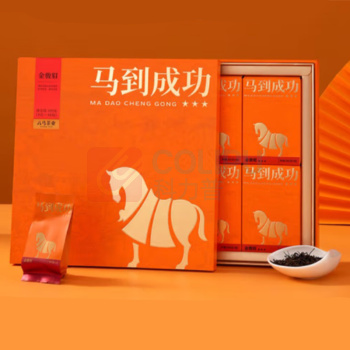 八马茶叶 定制LOGO金骏眉 马到成功礼盒装 192g