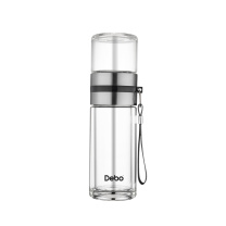 德铂 Debo 定制特尔斯高硼硅茶水分离双层玻璃杯 DEP-746 260ml 起订量:100个丝印或3D打印