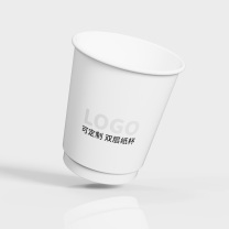 定制8盎司双层纸杯 280ml/尺寸:80*56*90mm 材质:双层280g淋膜18g/10万个起定制