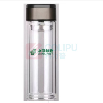 国产 定制双层玻璃杯 logo定制 320ml