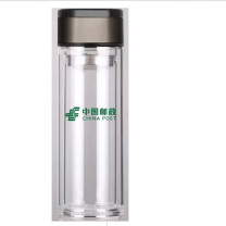 国产 定制双层玻璃杯 logo定制 320ml