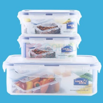 乐扣乐扣 LOCK&LOCK 塑料保鲜盒三件套 PP(-20℃-120℃) HPL817S001