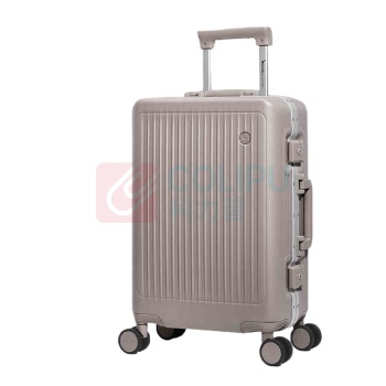 爱华仕 OIWAS 行李箱 6672A 20英寸 (卡其色) 行者系列铝框拉杆箱女旅行箱男商务密码箱