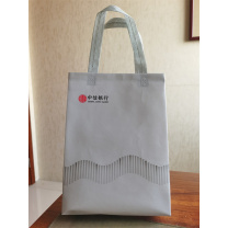 定制 带中信LOGO彩色印刷10色凹版北人彩印覆膜小号无纺布手提袋 200*300*70mm 135克