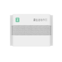 最生活 毛巾 国民系列 1条 (米/灰/蓝/粉,颜色随机) 起订量:100条,单色印刷