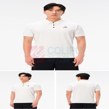 伯希和 PELLIOT 户外运动休闲T恤女速干短袖男士polo衫 (黑、灰、白、粉、蓝,颜色随机) 起订量:100件,单色印刷
