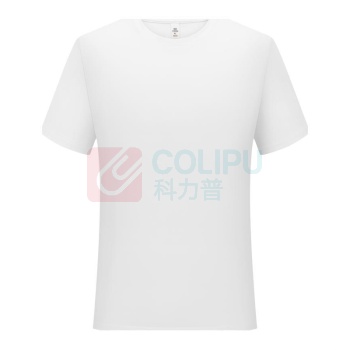 科力普 COLIPU 定制广告T恤 短袖 圆领 纯棉圆领T恤200g 纯棉,克重≥200g/㎡ ≤10件起订,印胸前背后LOGO,LOGO颜色5色,起订量300件