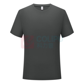 科力普 COLIPU 定制广告T恤 短袖 圆领 纯棉圆领T恤200g 纯棉,克重≥200g/㎡ ≤10件起订,印胸前背后LOGO,LOGO颜色5色,起订量300件